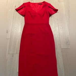 Black Halo Slit Sleeve Dress